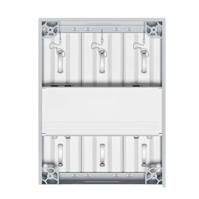 BOE BYB outdoor LED cabinet shown from the front and rear