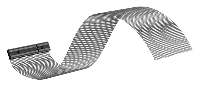 Flexible transparent LED mesh module