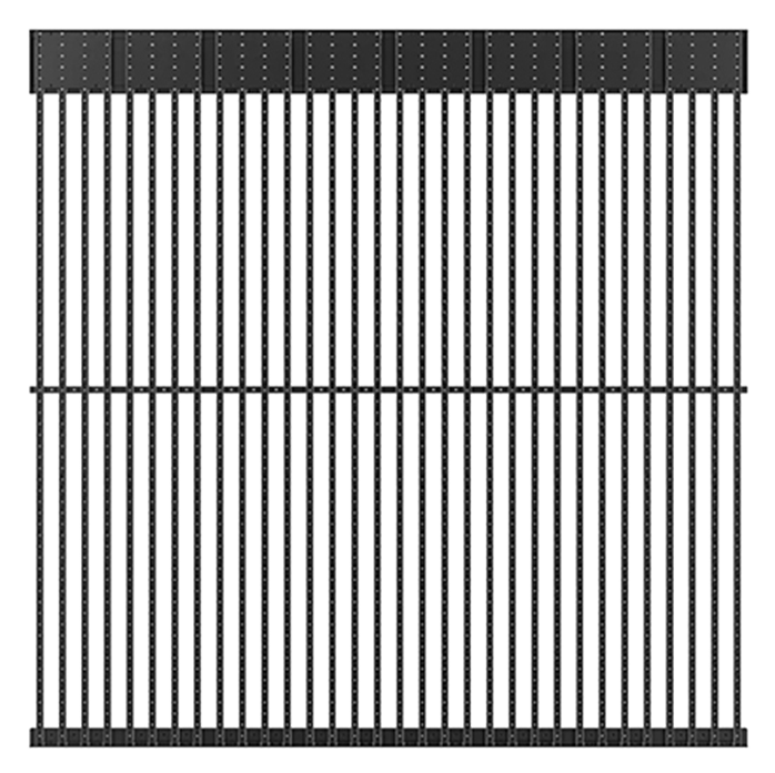 Open-grid outdoor LED mesh module