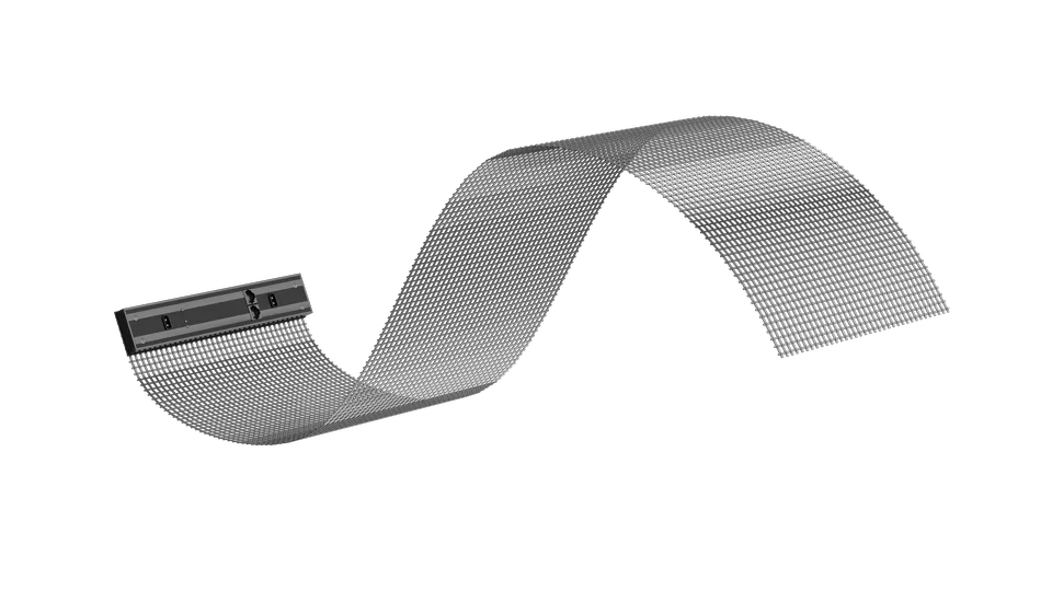 Flexible holographic transparent LED mesh module from the reviewed supplier catalogue