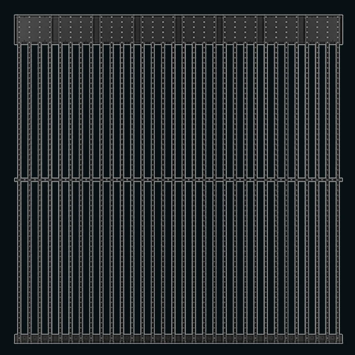 Outdoor LED grille module from the reviewed supplier catalogue