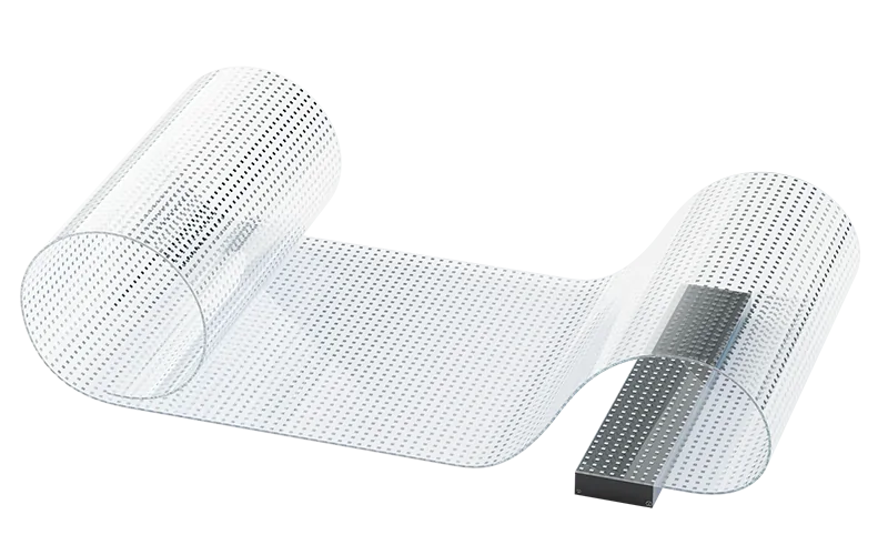Flexible transparent LED crystal film module from the reviewed supplier catalogue
